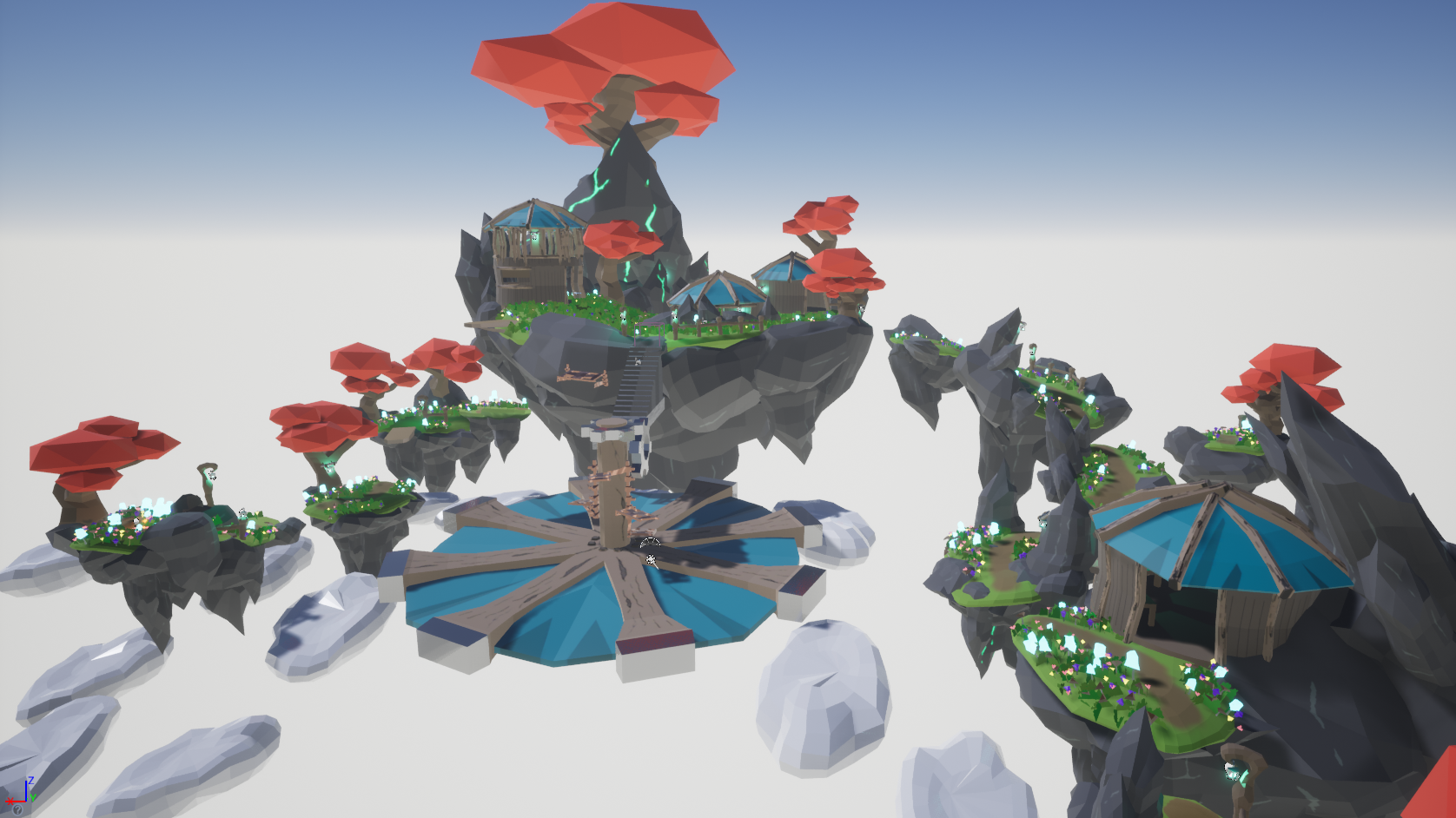 Cloud Islands in PvP Playground